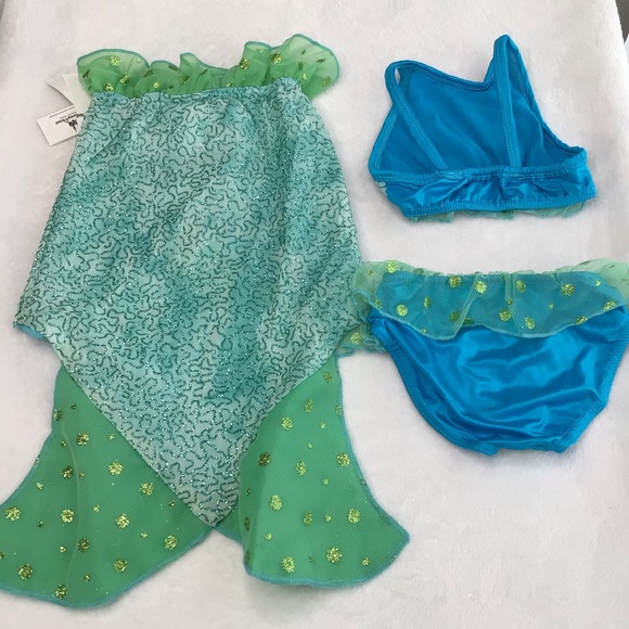 Disney Cruise Line Little Mermaid Swim Costume Set - Picture 4 of 6
